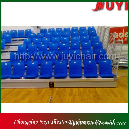JY-769 factory price outdoor sports seating folding seating plastic chair metal bleacher